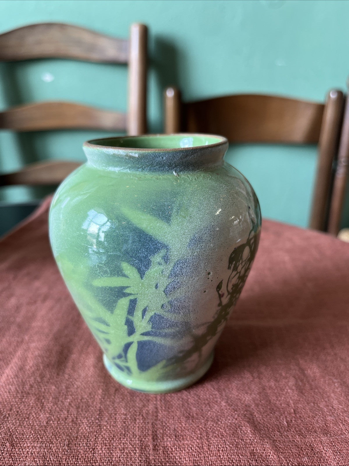 Vase En Céramique Vert Signe Orsini Corsica