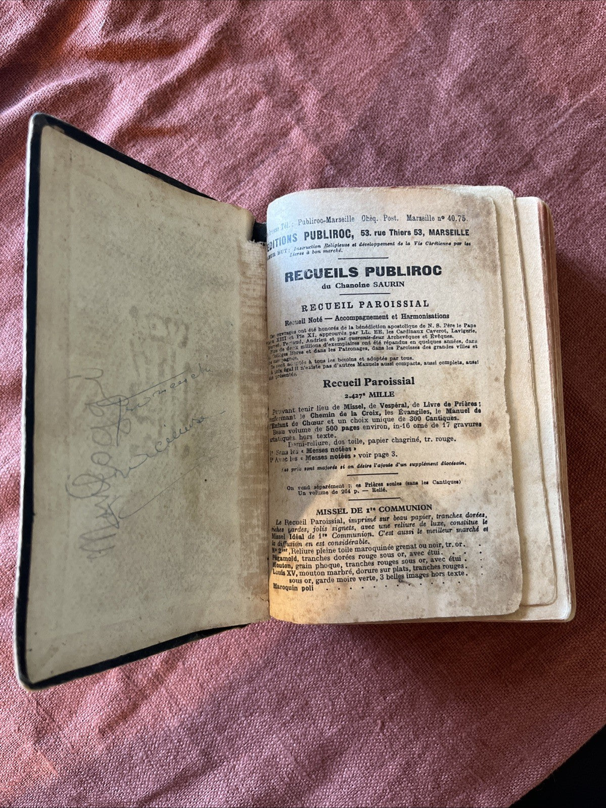 Recueil Paroissial - livre -
