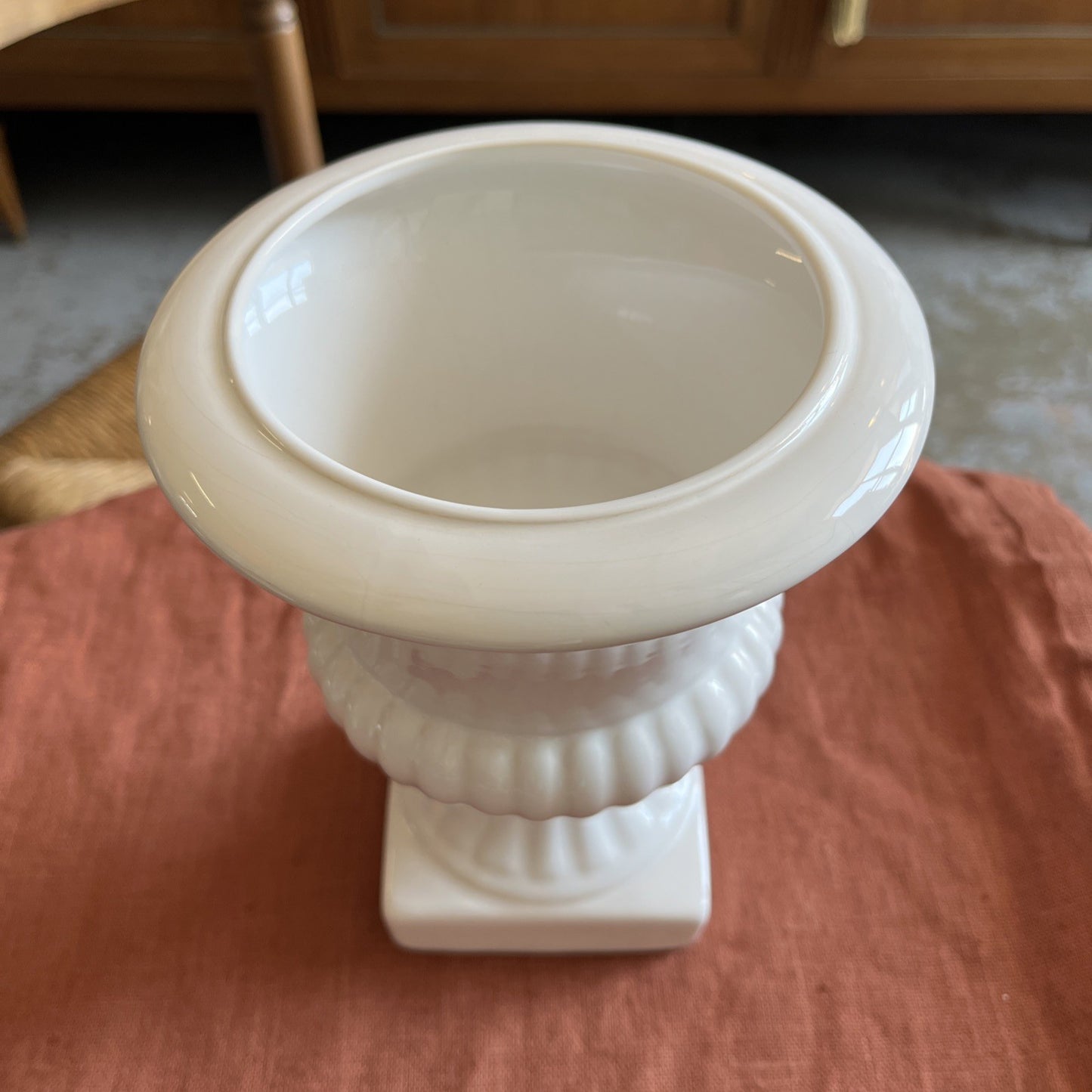 Vase Médicis Blanc Porcelaine Blanc Delfts Holland