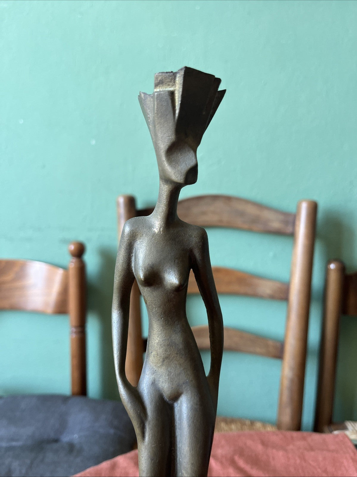 Statue Bronze Femme EDF REAM