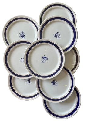 Lot De 9 Petites Assiettes En Porcelaine Biscuits Gondolo