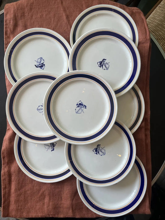 Lot De 9 Petites Assiettes En Porcelaine Biscuits Gondolo