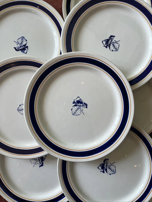 Lot De 9 Petites Assiettes En Porcelaine Biscuits Gondolo