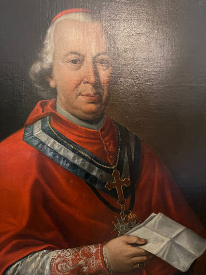Portrait du Cardinal Fesch ? – Huile sur toile encadrée