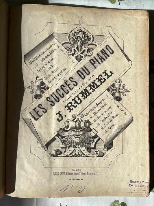 Collection de partitions « les succès du piano par J. Rummel Paris