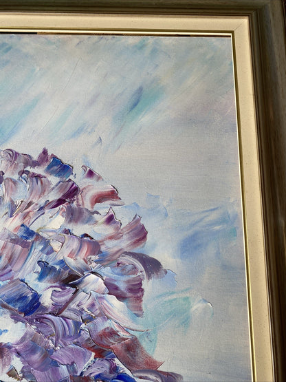 Huile Sur Toile Avec Encadrement En Bois Signé Anne Chartier