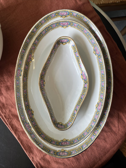 Ensemble 4 Plats De Service Porcelaine