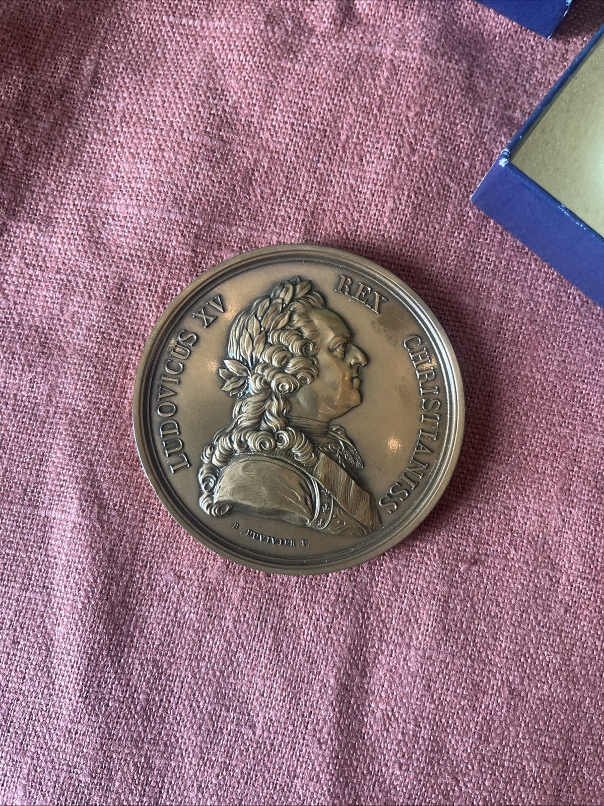 Médaille En Bronze Louis XV