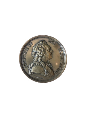 Médaille En Bronze Louis XV