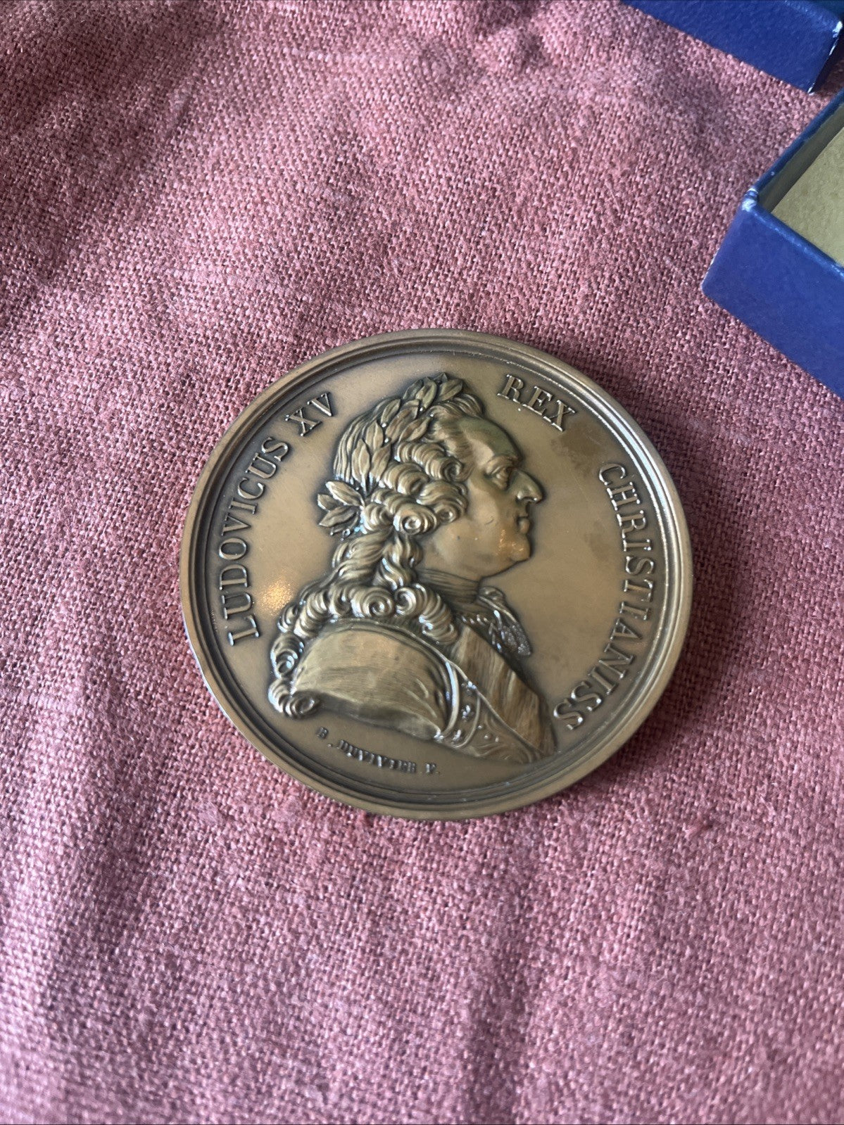 Médaille En Bronze Louis XV