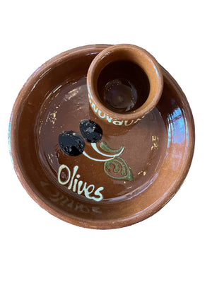 Plat Apéritif Petite Assiette À Olives Terre Cuite