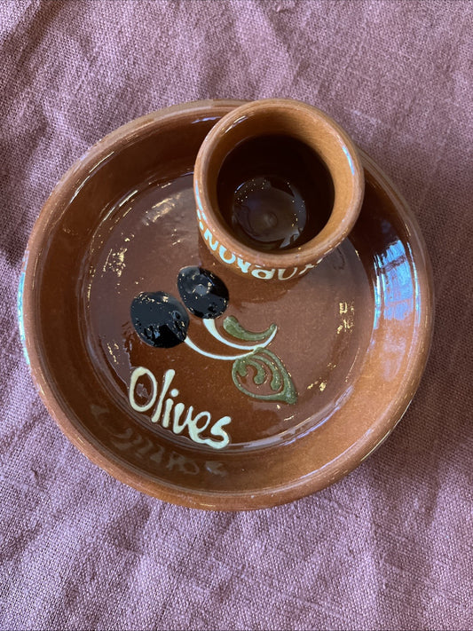 Plat Apéritif Petite Assiette À Olives Terre Cuite