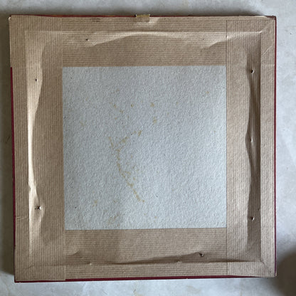 Dessin À L’encre Paysage Marin Palmier Signé H.B. Avec Encadrement