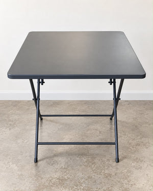 table pliante carrée grise 70 x 70 cm
