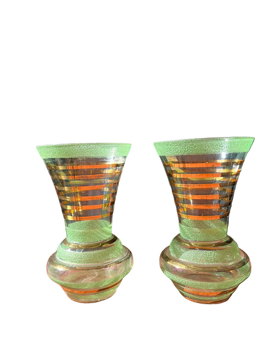 Paire de vases Verrerie de Monaco – années 1950-60
