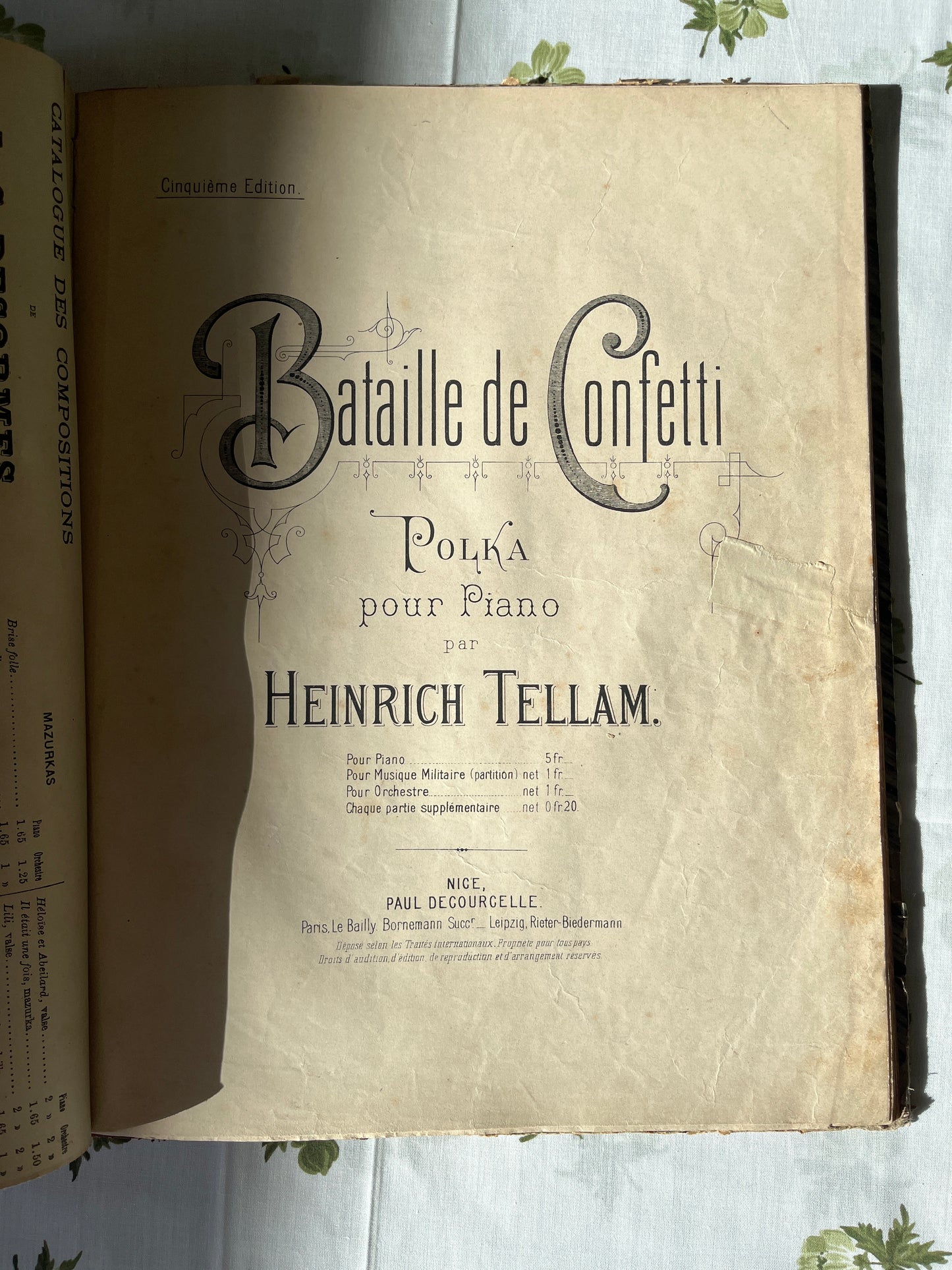 Collection de partitions « les succès du piano par J. Rummel Paris
