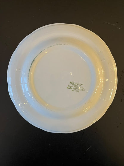 Assiette en porcelaine de Sarreguemines décor Minton – 23,5 cm