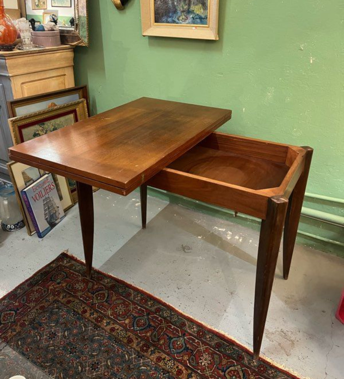 Table portefeuille en bois