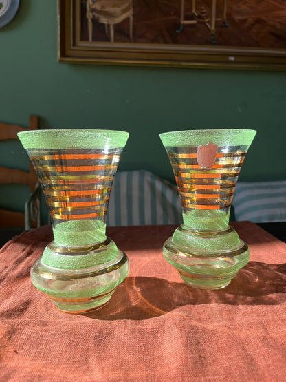Paire de vases Verrerie de Monaco – années 1950-60