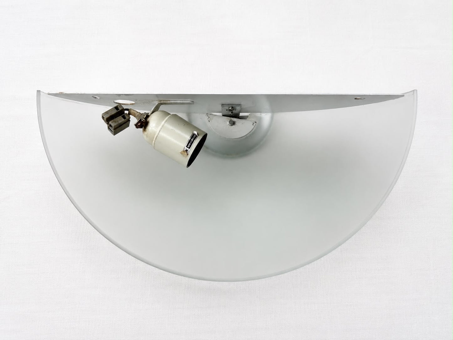 Applique murale SCE verre satiné et chrome Made in France design