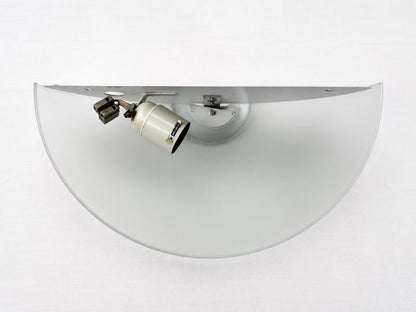 Applique murale SCE verre satiné et chrome Made in France design