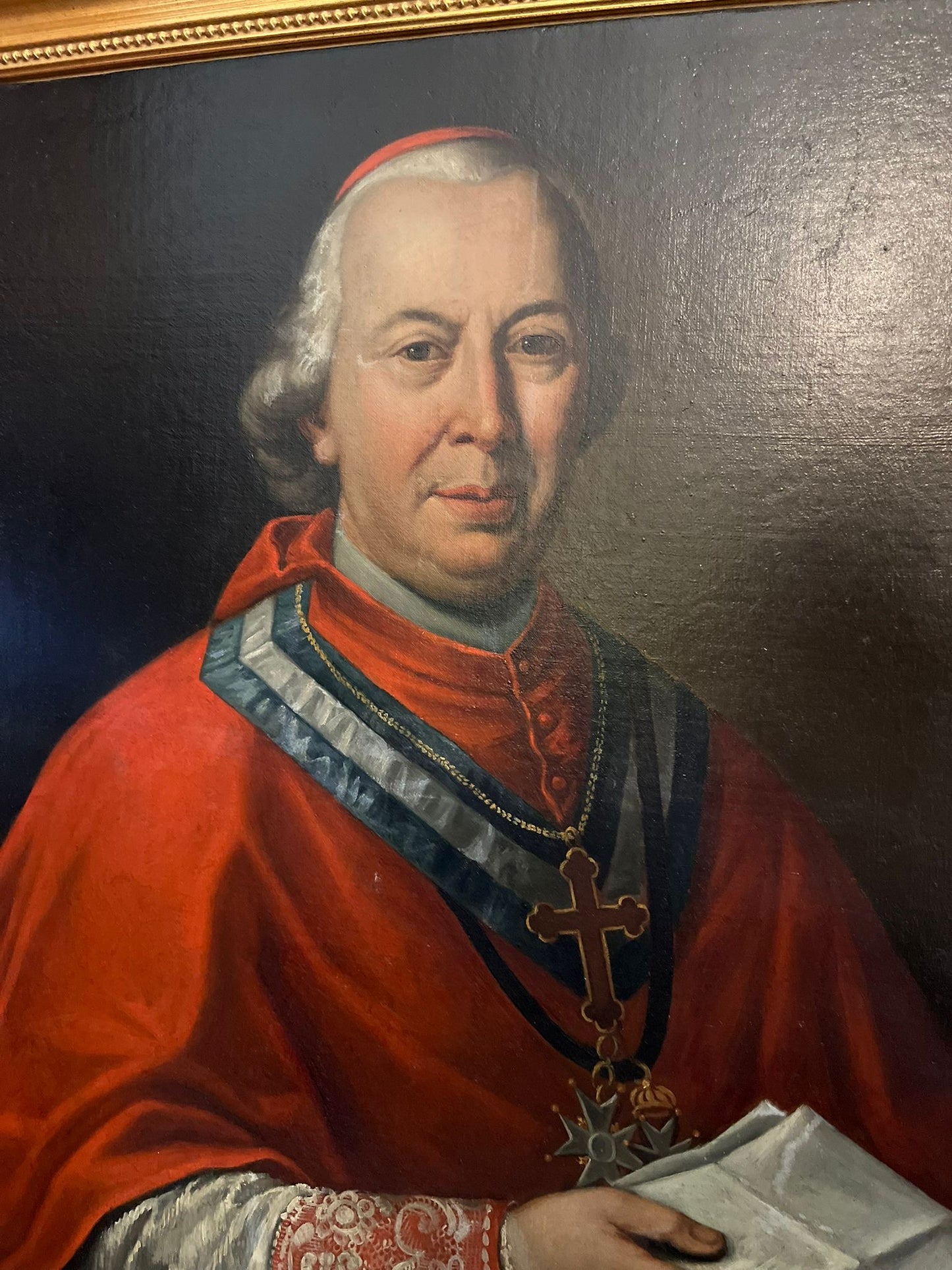 Portrait du Cardinal Fesch ? – Huile sur toile encadrée