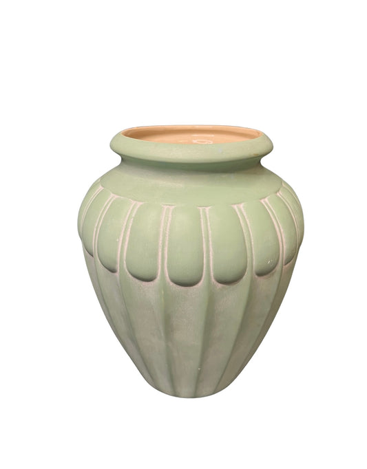 Vase en céramique vert