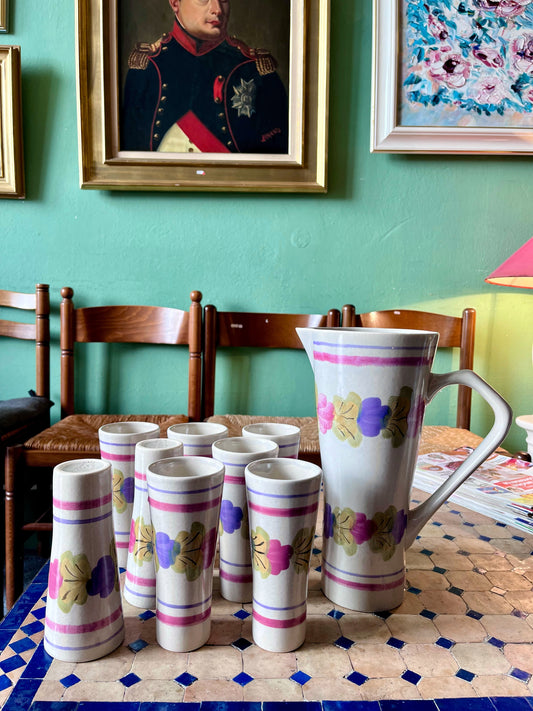 Service céramique 8 mazagrans Ninon France