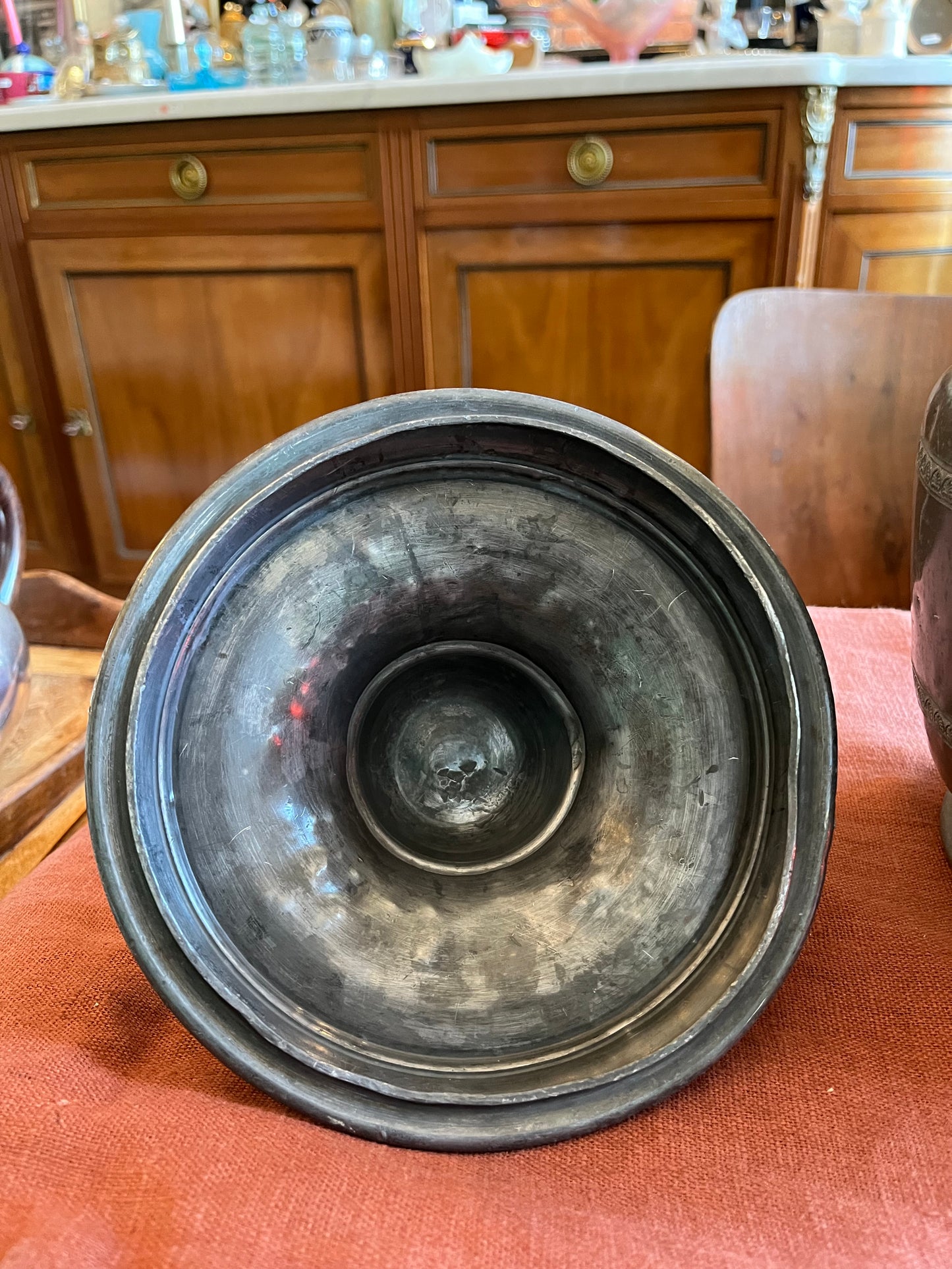 Ancienne soupière en étain