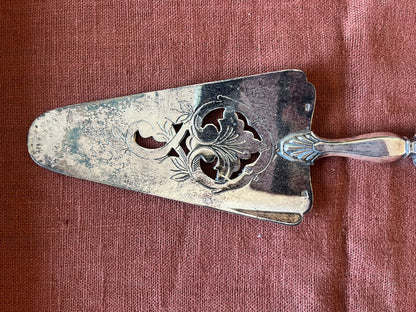 Pelle à tarte ancienne Orfèvrerie Le Mondial métal argenté en écrin