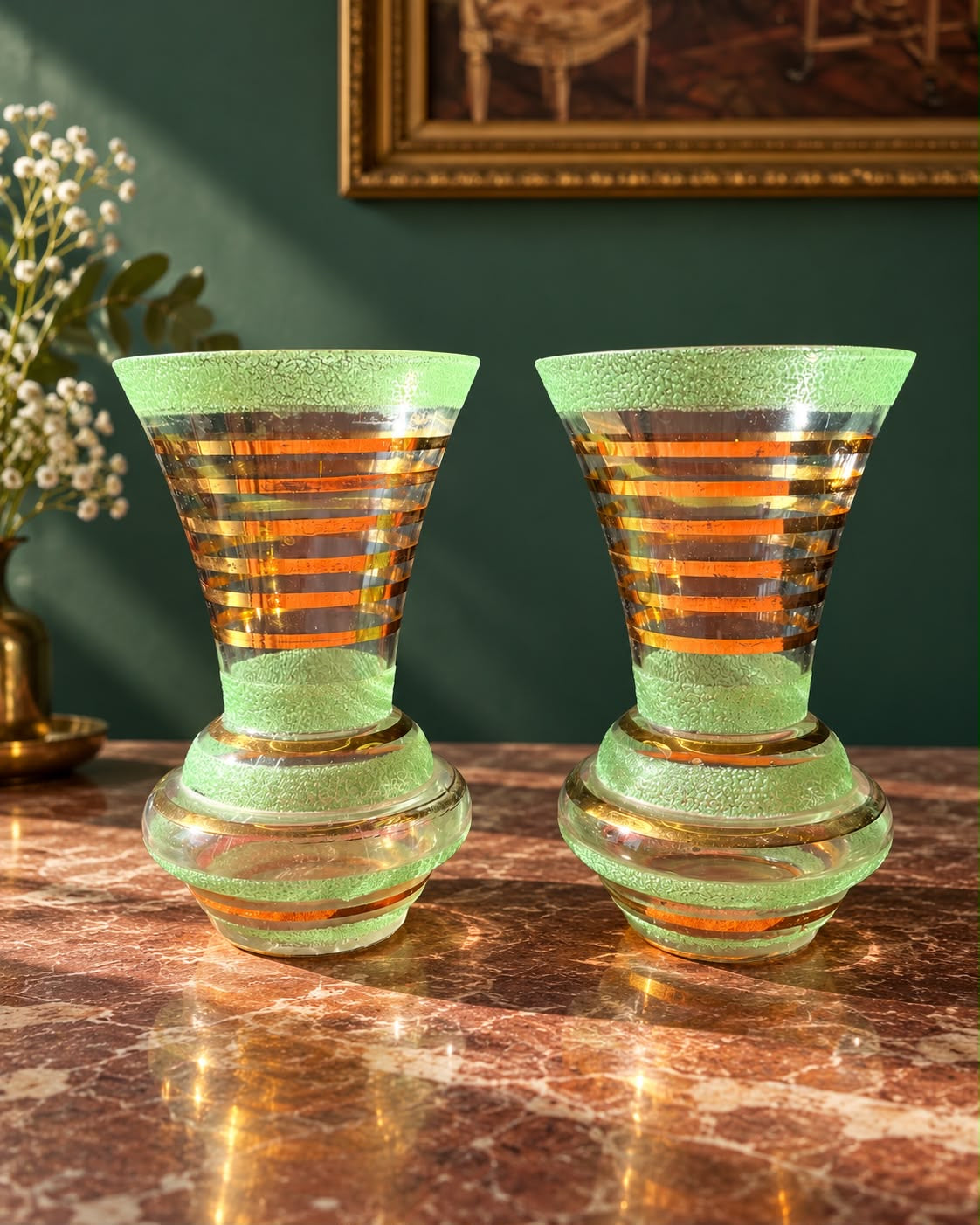 Paire de vases Verrerie de Monaco – années 1950-60