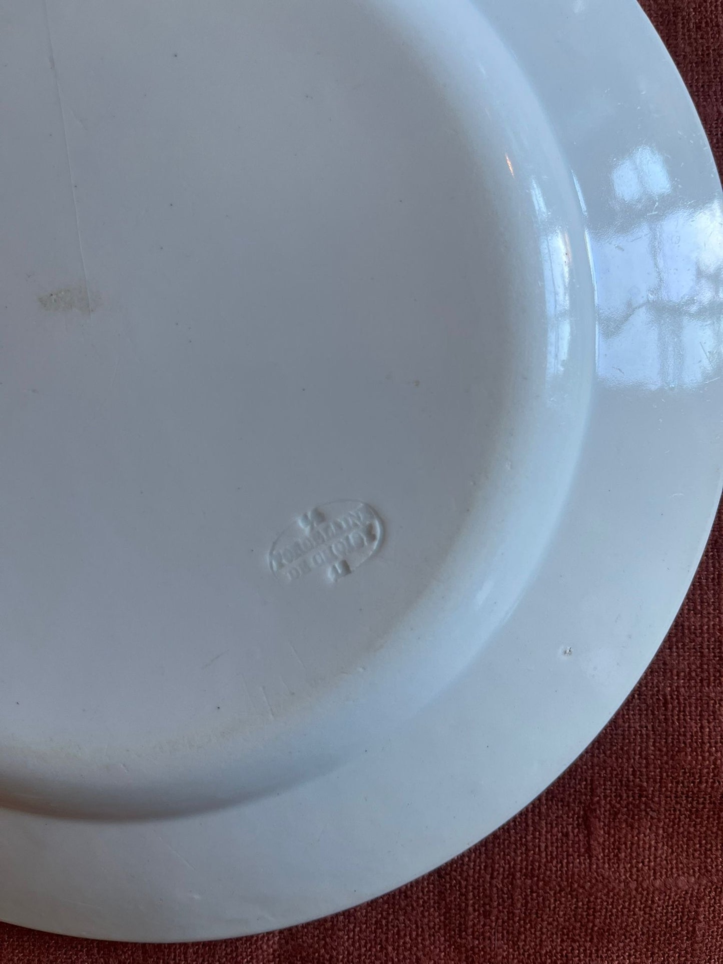 Assiette ancienne terre de fer Choisy-le-Roi Napoléon – Armée d’Italie XIXe