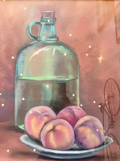 Nature morte peinture pastel signée ARIGHINI