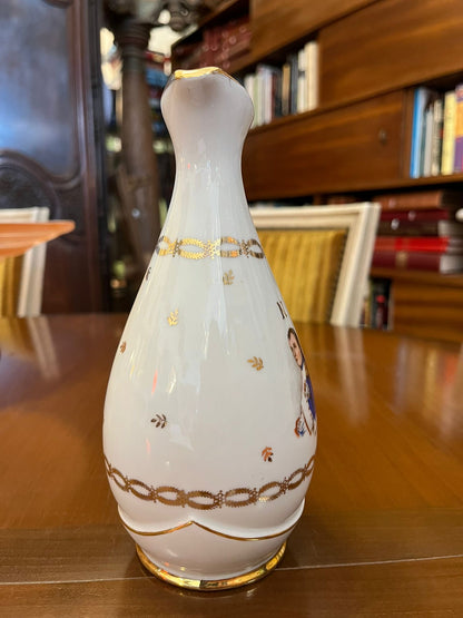 Aiguière porcelaine France Napoléon Joséphine décor doré vintage