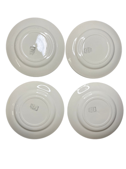 Lot de 4 petites assiettes Salins France - Menton