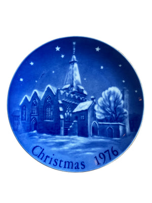 Assiette décorative de Noël - Christmas 1976 Montgomery Ward collection Galway Ireland