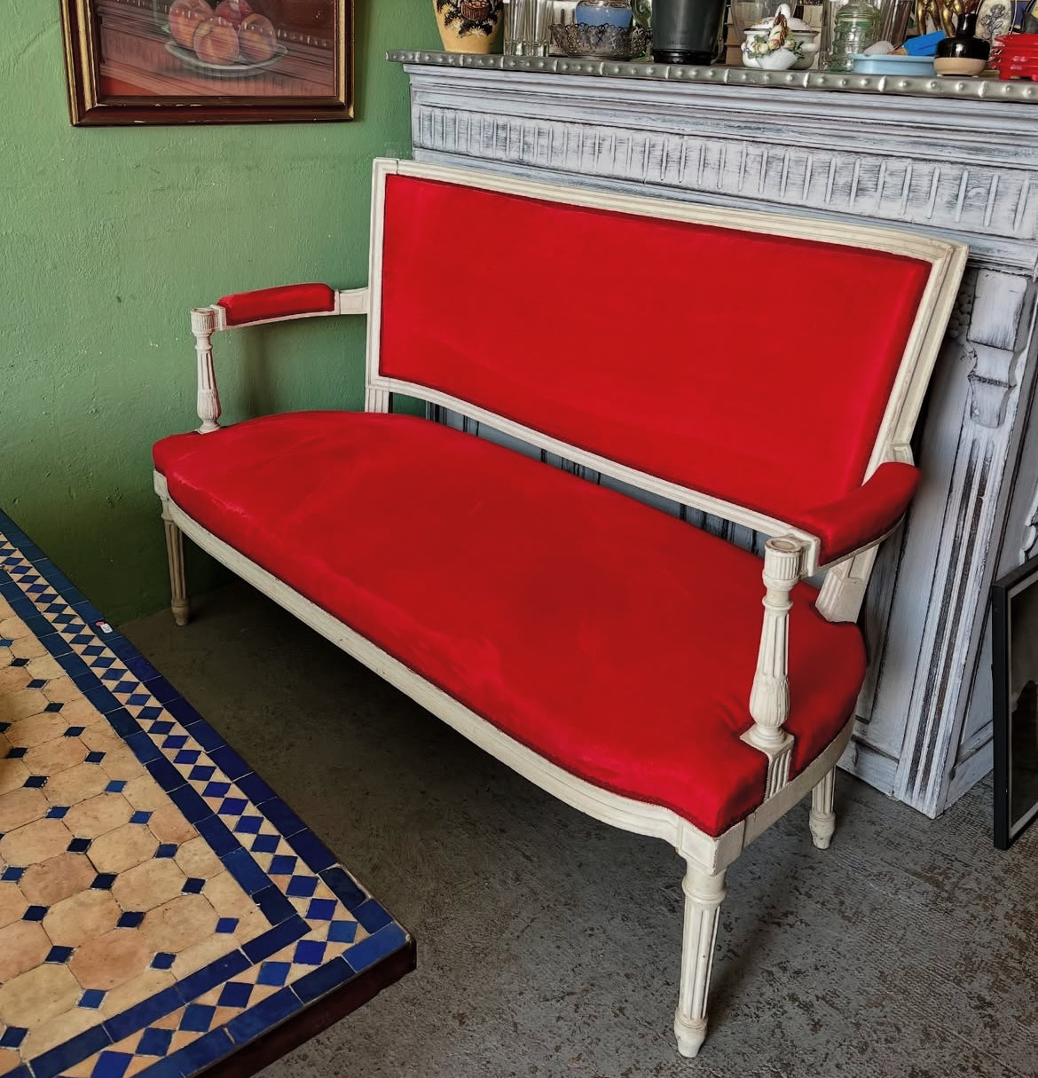 Banquette style Louis XVI
