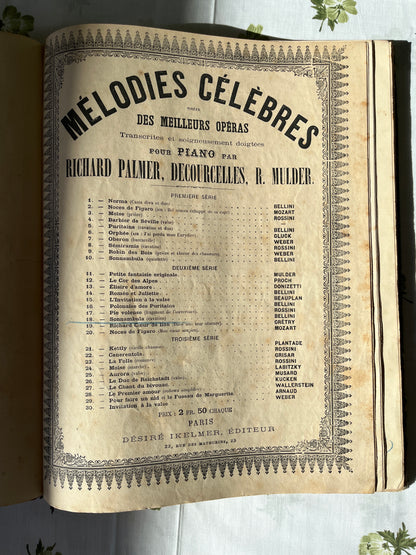 Collection de partitions « les succès du piano par J. Rummel Paris