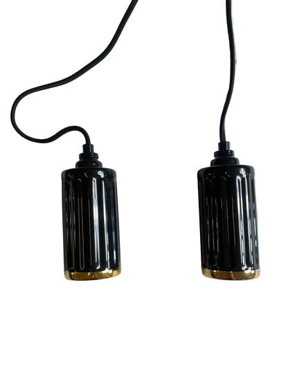 Paire de Suspensions Maison Sarah Lavoine Noir Doré Design Contemporain