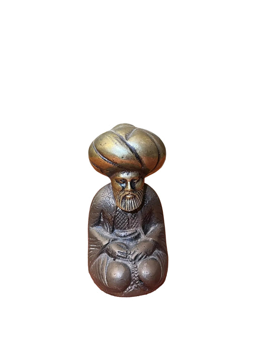Statuette orientaliste en bronze homme au turban