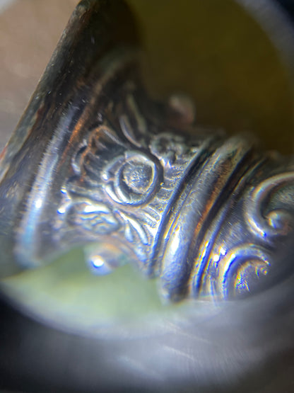 Service à découper ancien argent fourré Mattei Bastia couteau fourchette écrin