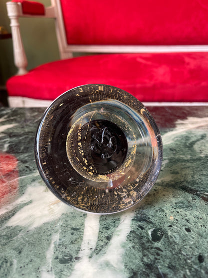 Vase Ou Presse Papier Sulfure En Verre Soufflé Murano