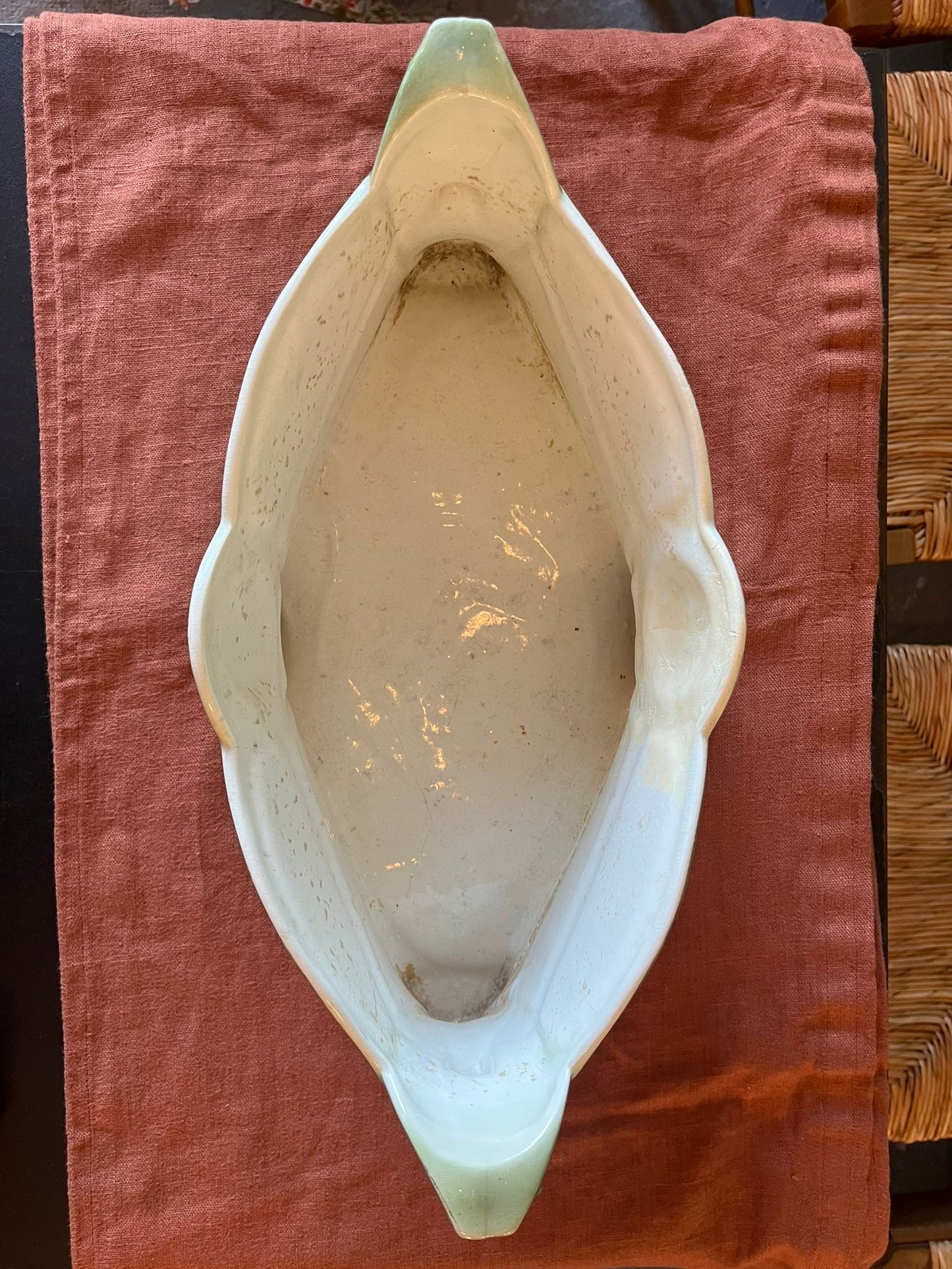 Jardinière Art Nouveau Keller & Guérin Lunéville décor végétal