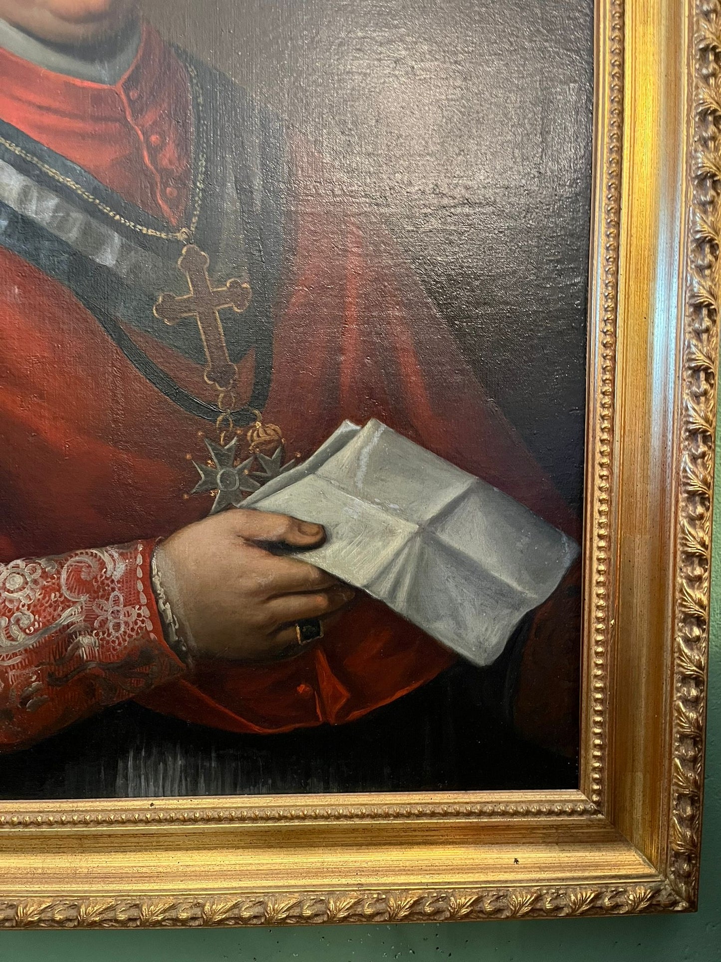 Portrait du Cardinal Fesch ? – Huile sur toile encadrée