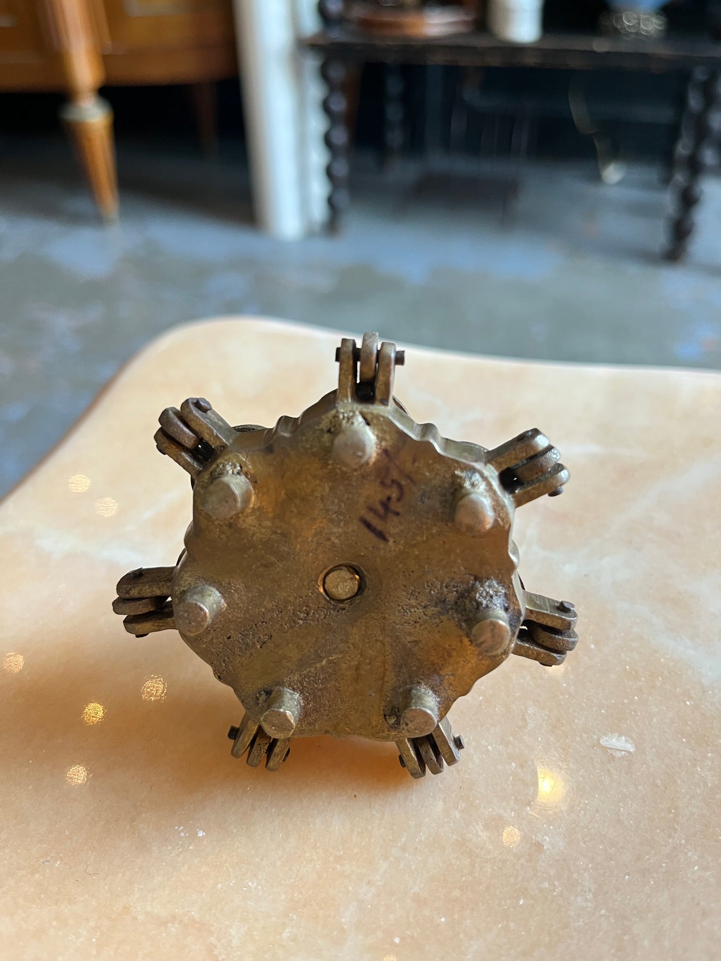 Boite à Tika Ganesh en bronze