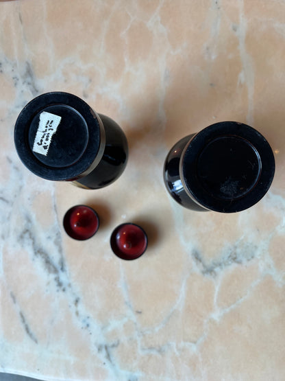 Ancienne paire de bouteilles à saké japonaises