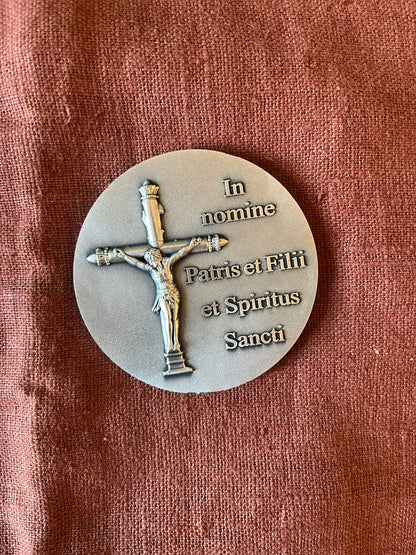 Médaille religieuse Ave Maria 2012 Signum Crucis Pater Noster