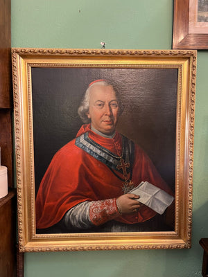 Portrait du Cardinal Fesch ? – Huile sur toile encadrée