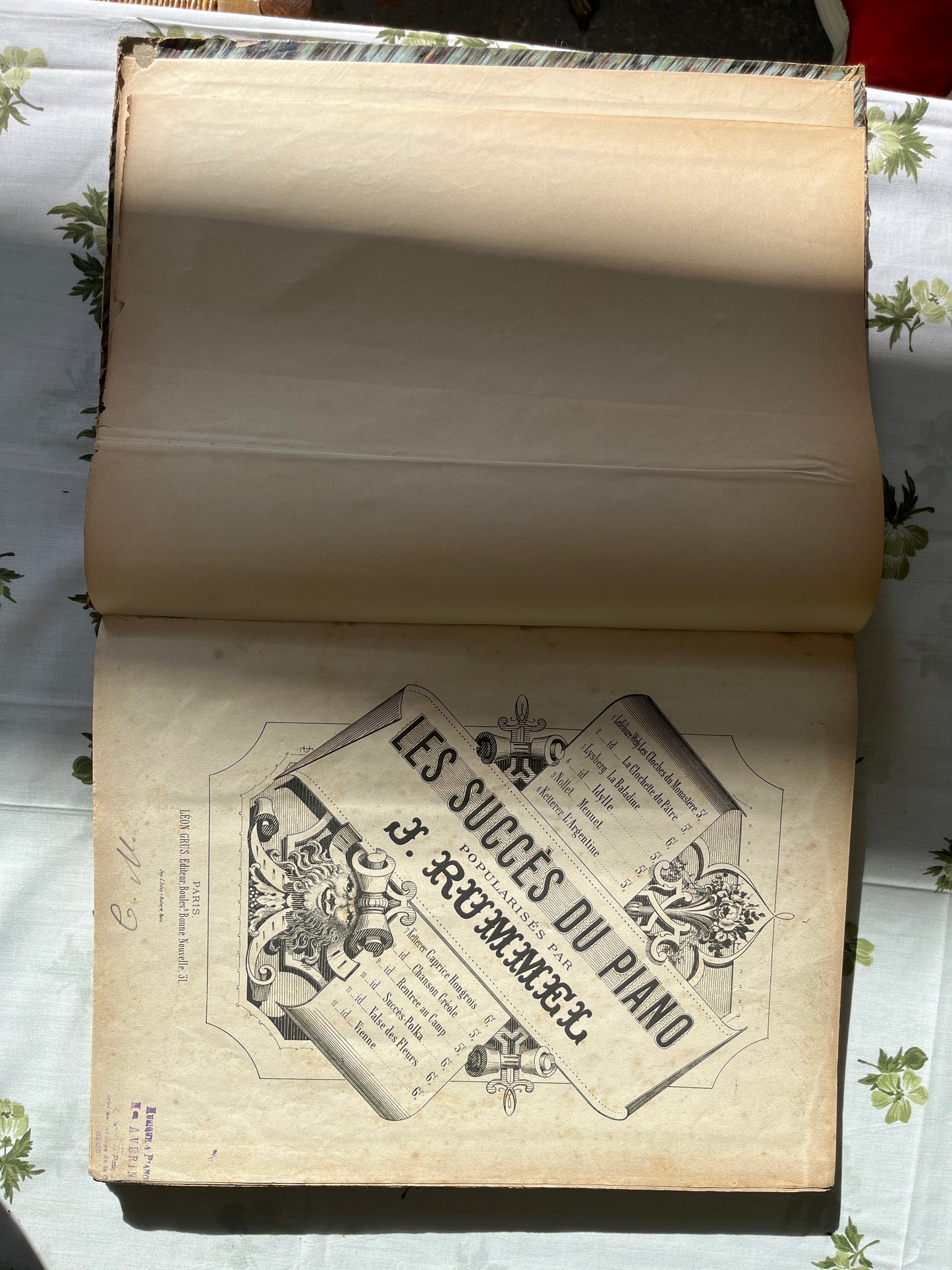 Collection de partitions « les succès du piano par J. Rummel Paris