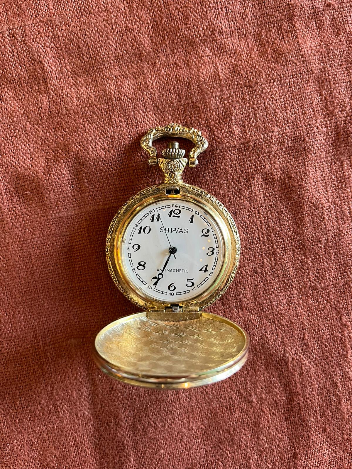 Montre de gousset publicitaire Chivas antimagnetic décor western